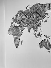 Load image into Gallery viewer, World Map Print on Canvas