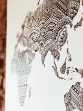 Load image into Gallery viewer, World Map Print on Canvas
